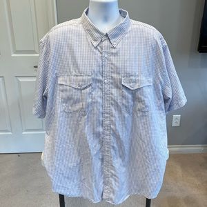 AFTCO Intersection SS Button Down Short fishing Sleeve Shirt